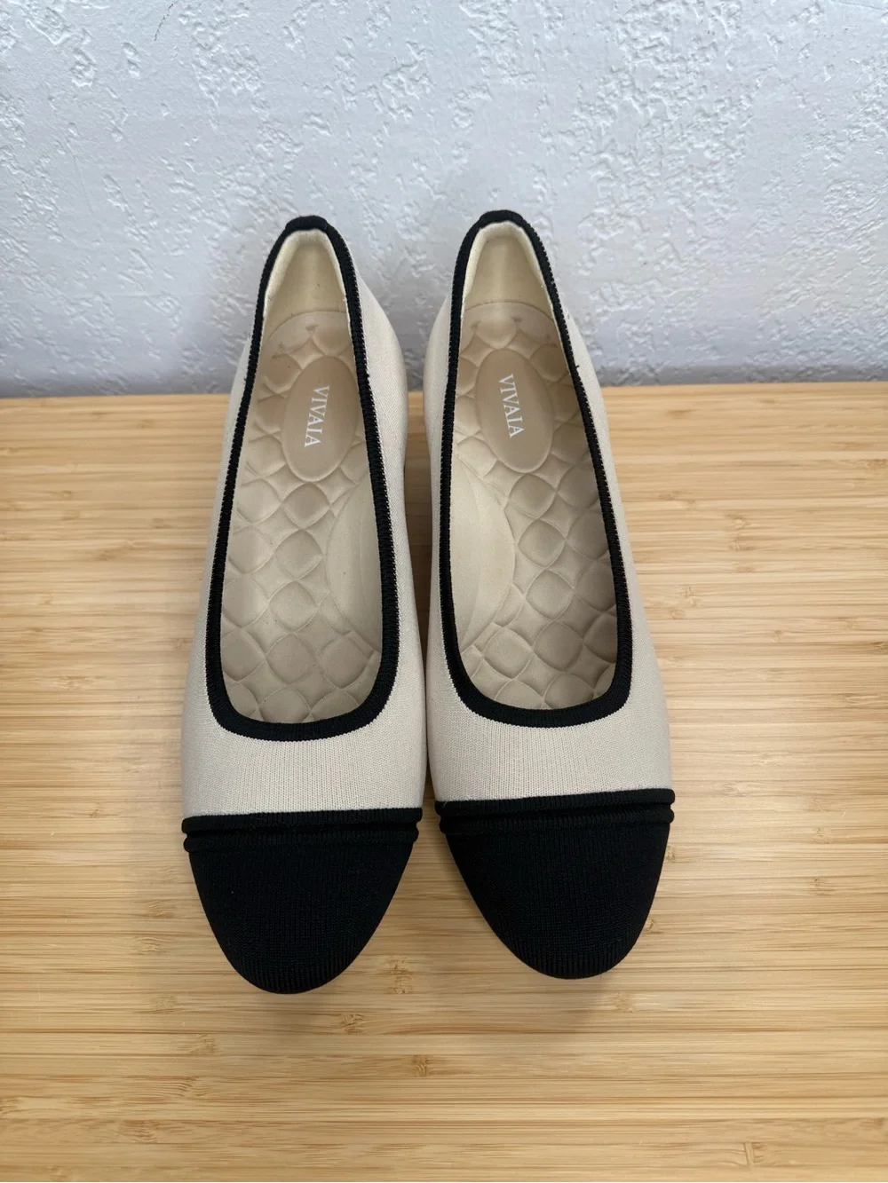 VIVAIA Julie Arch Pro Chunky Heel Ivory/colorblock  Size 42